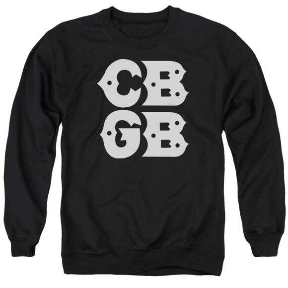CBGB Stacked Logo Rock Music Band Sweatshirt Vintage 73 - Picture 1 of 5